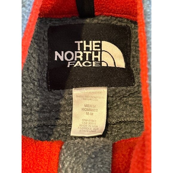 The North Face EG Tech MEDIUM Fleece Jacket Black GRAY Red denali - Picture 4 of 9